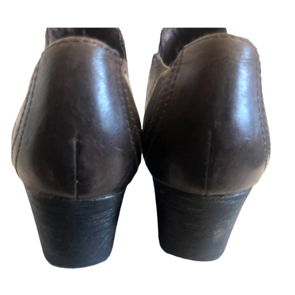 Born Brown Leather Rustic Equestrian Western Low … - image 5